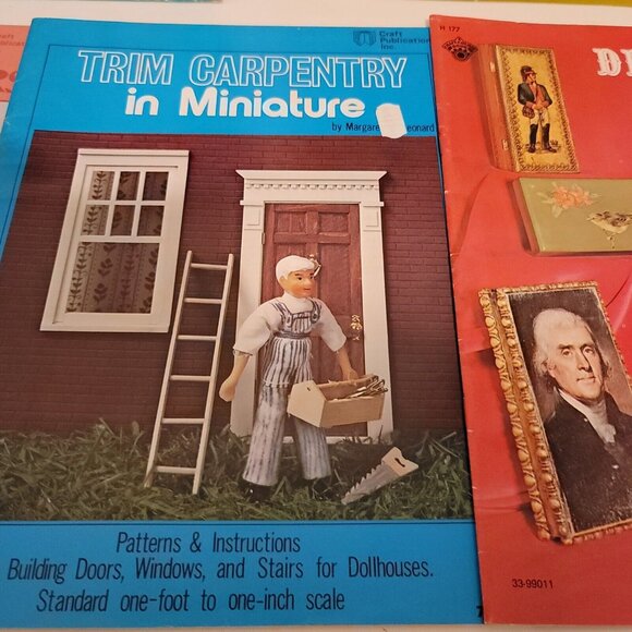 1970s Minitaures Instruction Booklets Dollhouse Decoup Light Flower Construction - Picture 5 of 16